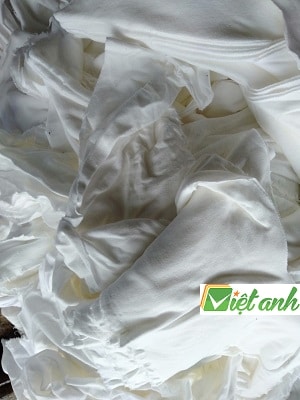 giẻ lau màu trắng cotton 100%